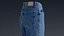 3D realistic women s jeans model