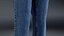 3D realistic women s jeans model