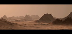 Terrain dark desert