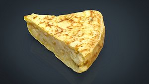 3d spanish omelette model