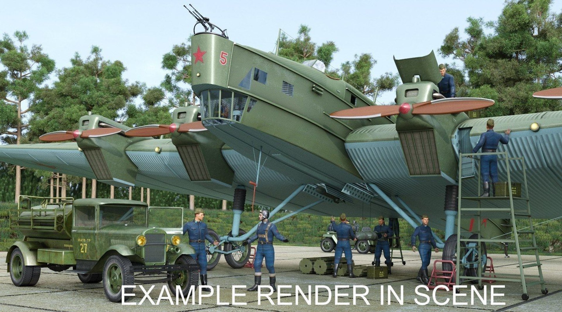 TB-3 3D Model - TurboSquid 1772219