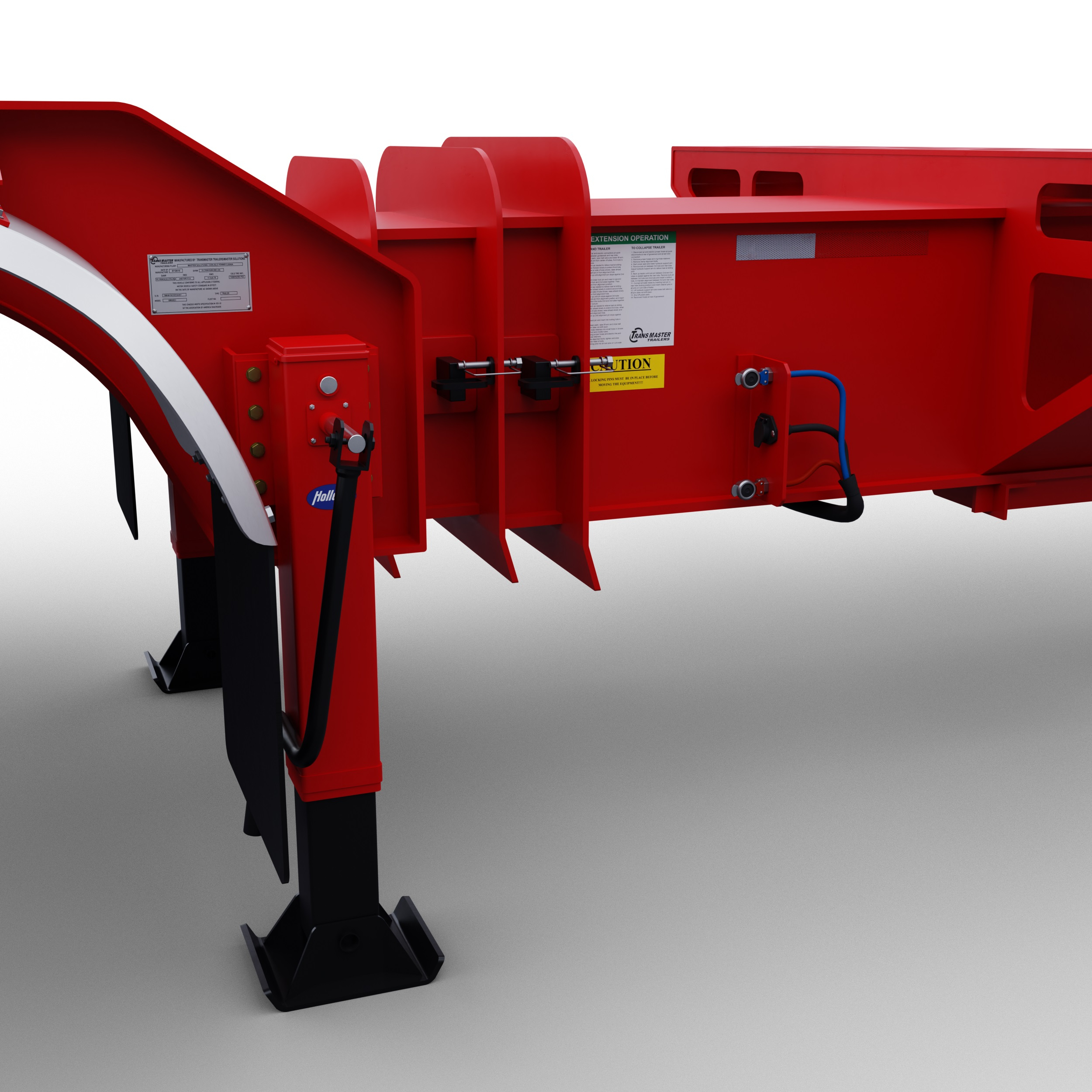 TransMaster 20T Windmill Blade Trailer 3D - TurboSquid 1723911