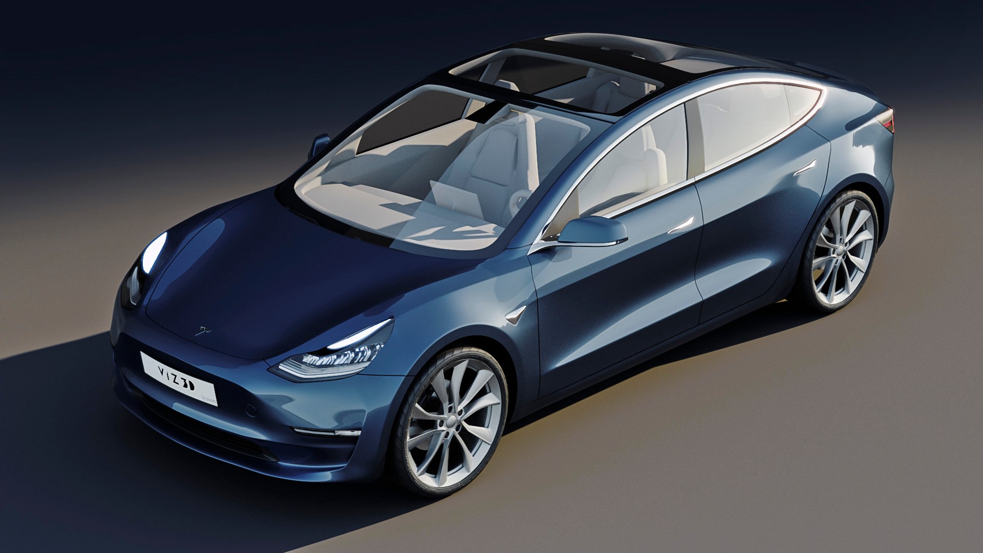 3D Tesla 3 Car - TurboSquid 1592403