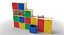 furniture cabinet shelfs kids 3D