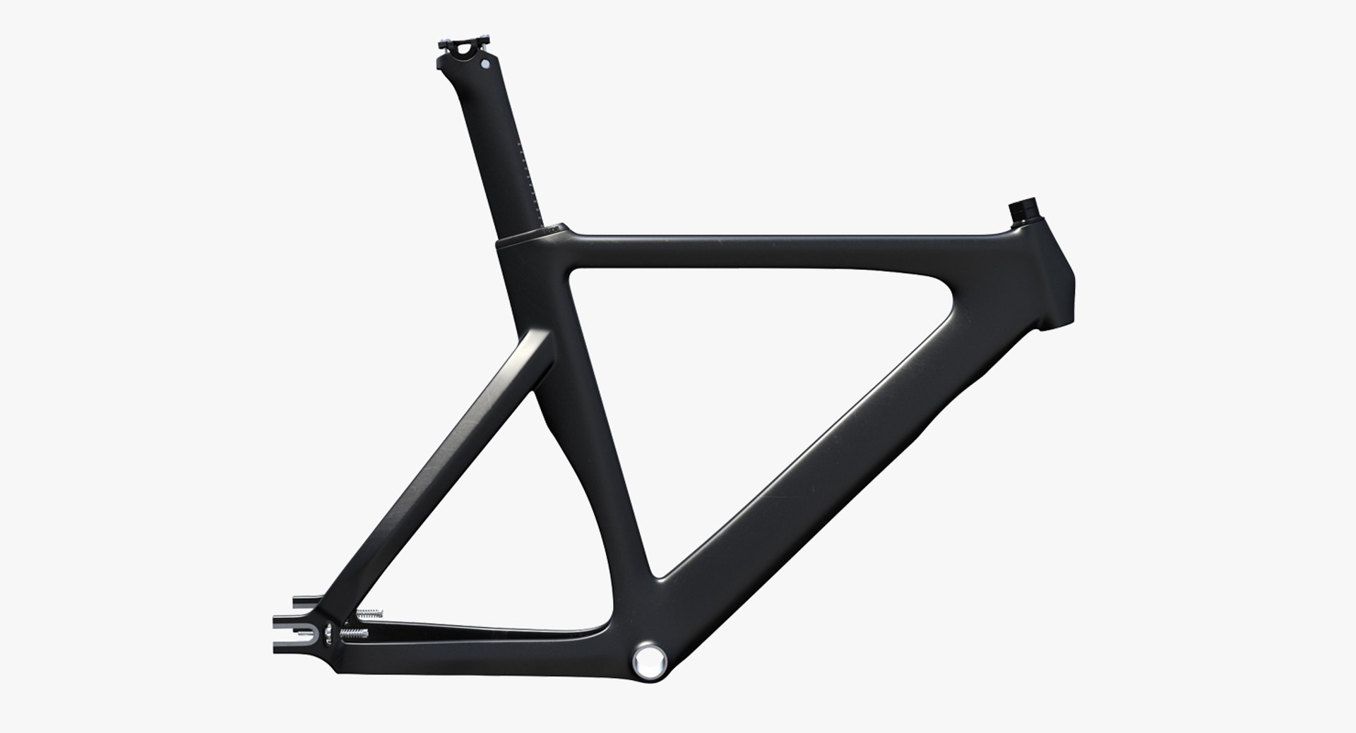 Bike Carbon Frameset 3D Model 3D model preview