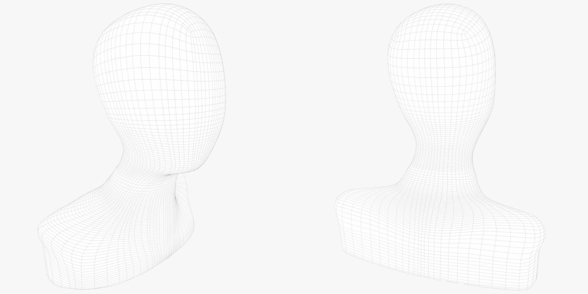 3D Faceless Mannequin Head - TurboSquid 1887803