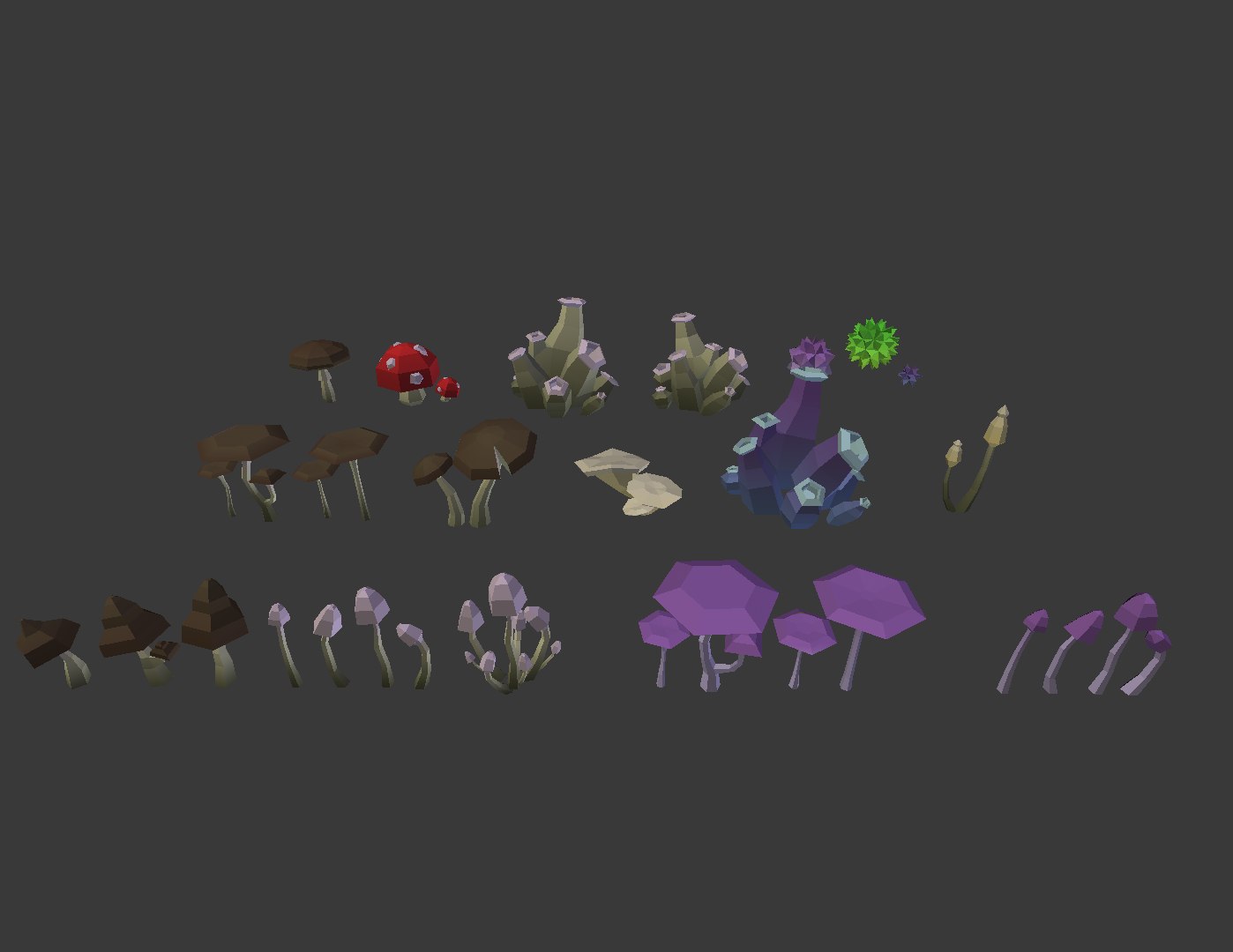 3D model pack mushroom https://p.turbosquid.com/ts-thumb/Pf/OcXWfz/9RLrnnVH/overview/png/1544181700/1920x1080/fit_q87/a621f10c03f91cade34d74cc454bb1b999282fad/overview.jpg