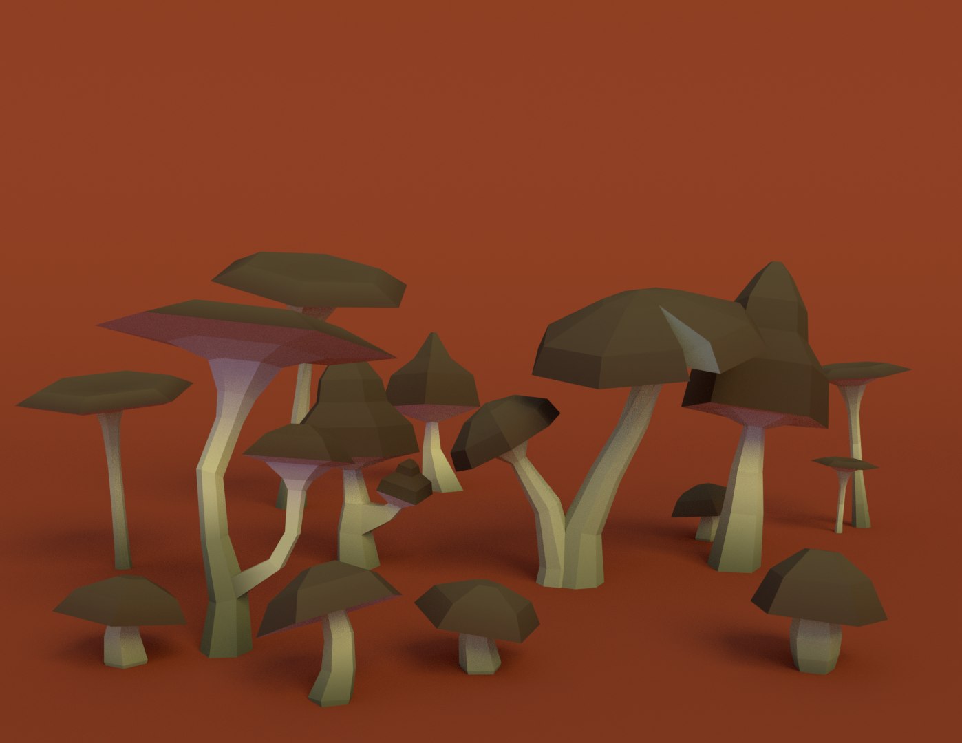 3D model pack mushroom https://p.turbosquid.com/ts-thumb/Pf/OcXWfz/hggbUozJ/picture1/png/1544180649/1920x1080/fit_q87/abd0221e802d11b2ad1fc9b19c3b301e4bc74619/picture1.jpg