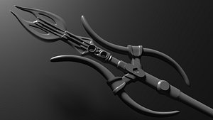 3D model Fantasy Spear Game Asset