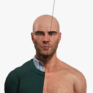 3D Realistic 3D Character Blender Unreal model