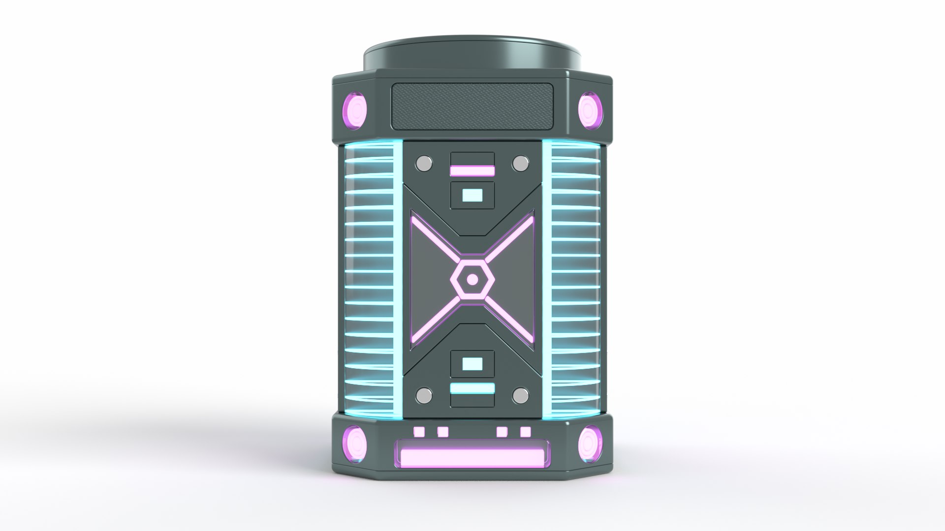 Futuristic Cyberpunk Bluetooth Speaker 3D https://p.turbosquid.com/ts-thumb/Pf/R6XbVj/sN/productshot2/png/1737028001/1920x1080/fit_q87/fe22f09c77b6b80a494da9726b3aed71deb8d89b/productshot2.jpg