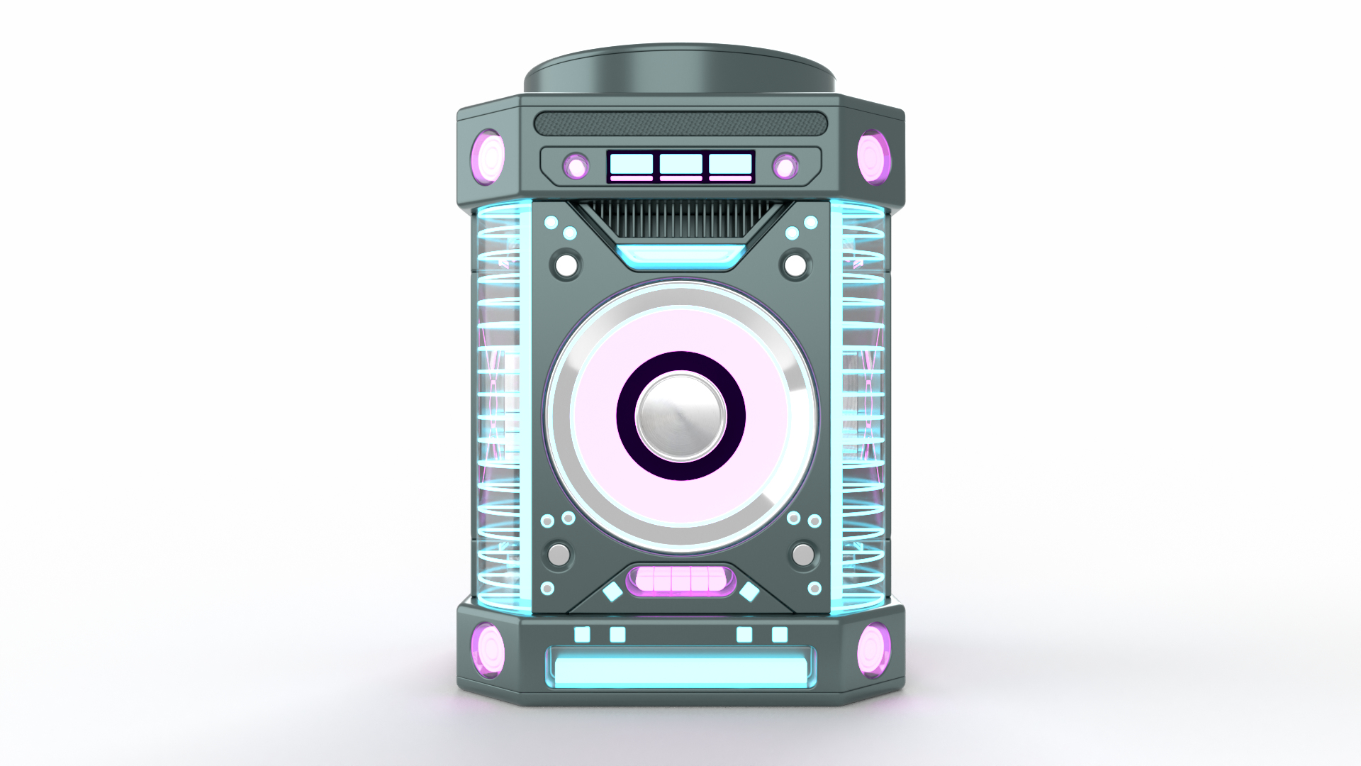Futuristic Cyberpunk Bluetooth Speaker 3D https://p.turbosquid.com/ts-thumb/Pf/R6XbVj/tN/image/png/1737037869/1920x1080/turn_fit_q99/42d5f3a1138795b40325438450b850a6397be934/image-1.jpg