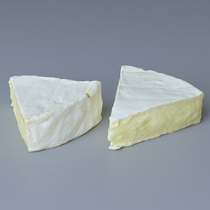piece brie cheese 3D model