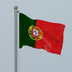 3D PORTUGAL FLAG