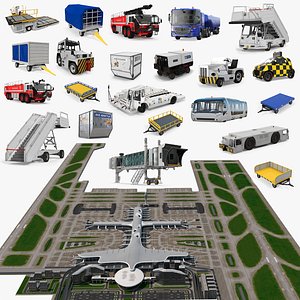 3D model Airport Big Collection 6