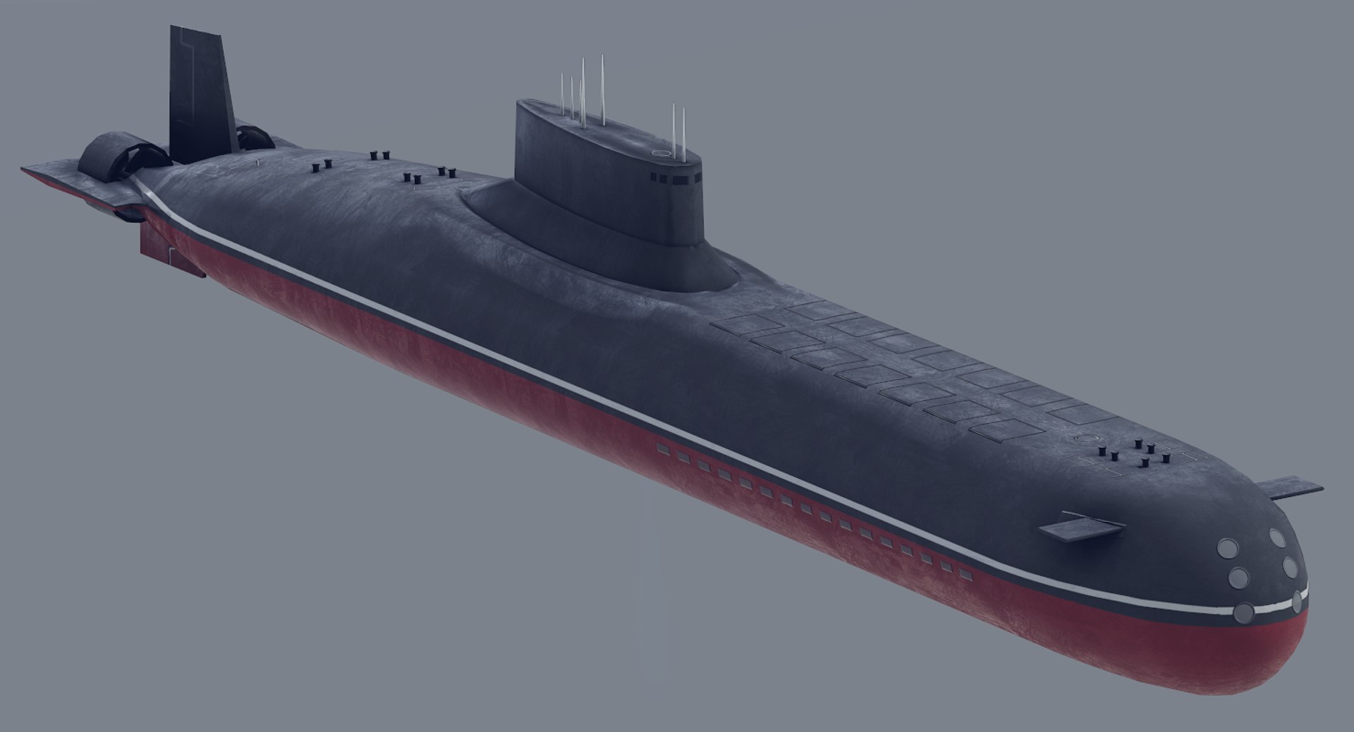 Typhoon Class Submarine 3d Model Turbosquid 1354104