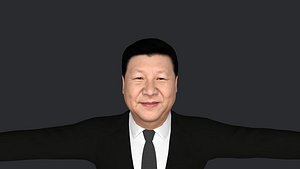 Xi Jinping  Hyper Realistic Full Body Fully Rigged 3D Character 3D model