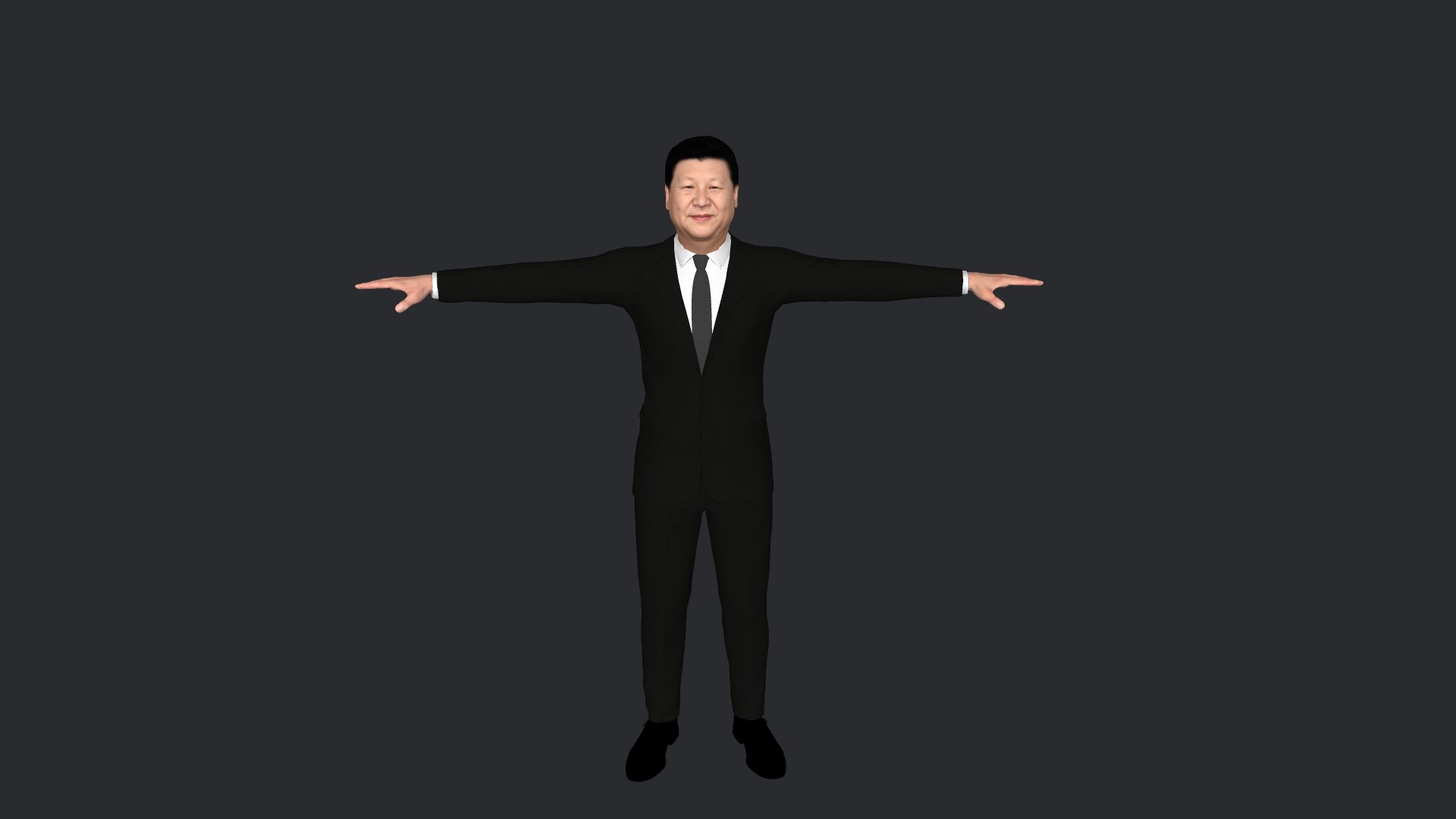Xi Jinping  Hyper Realistic Full Body Fully Rigged 3D Character 3D model https://p.turbosquid.com/ts-thumb/Pf/Yj8MxS/x1/model2/png/1699413821/1920x1080/fit_q87/b3fe009a9a1b52b548eb515798aa5abbb680a642/model2.jpg