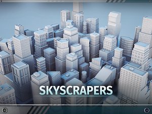 C1 - Skyscrapers - 22 MODELS Low Poly