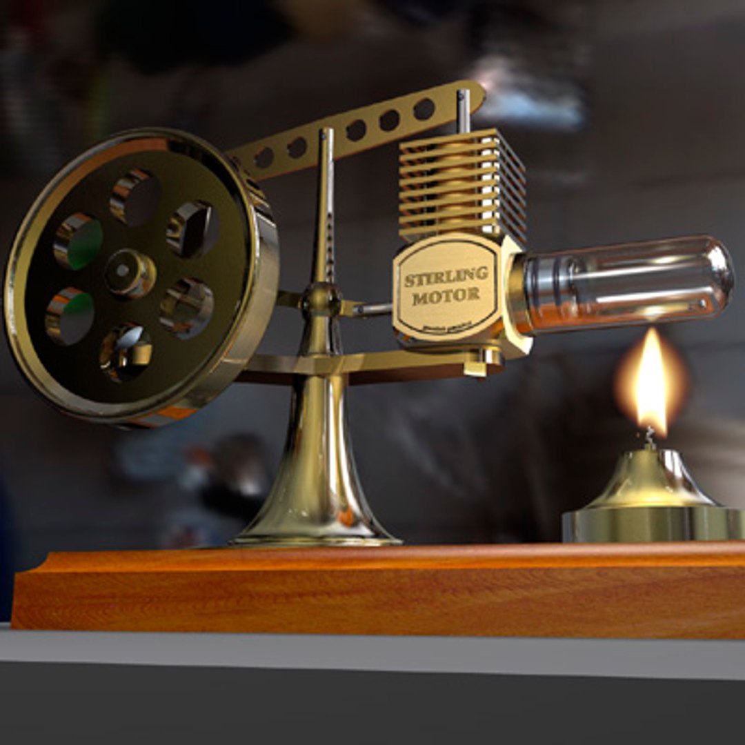 Stirling Motor 3d Model