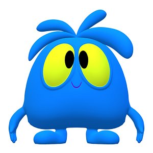 3D model Blue Critter