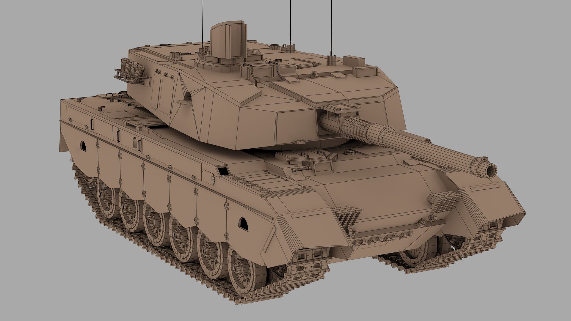 3D Olifant Tank Model - TurboSquid 1953060