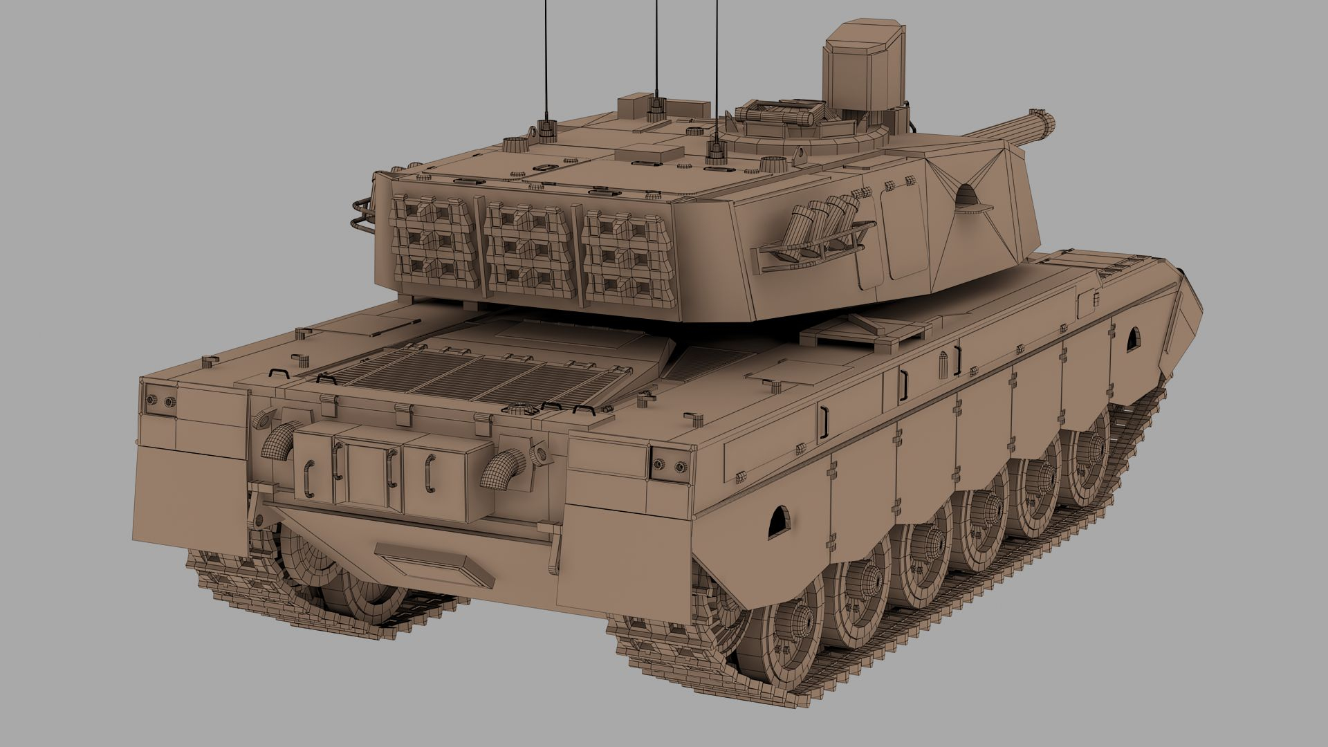 3D Olifant Tank model - TurboSquid 1953060