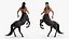 Long Haired Male Centaur Action Pose