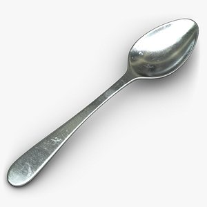 spoon metallic 3D model