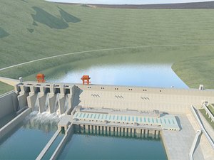 3D Hydroelectric Power Station 1