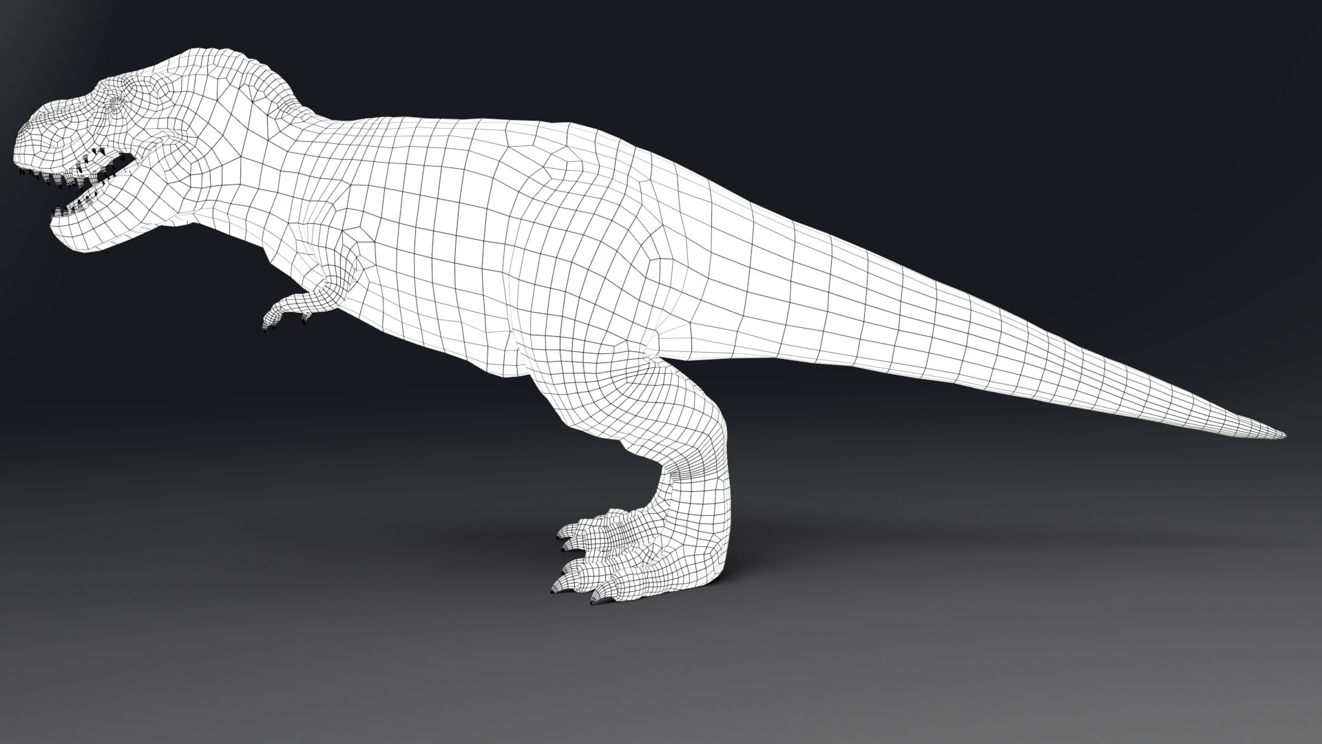 3D Printed Google Dinosaur T-Rex by xaqani ahmadov