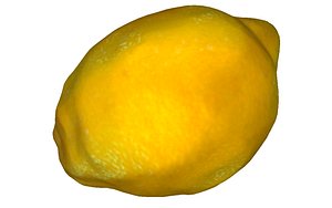 3D lemon citrus fruits