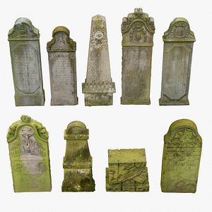 Tombstones set2 3D model