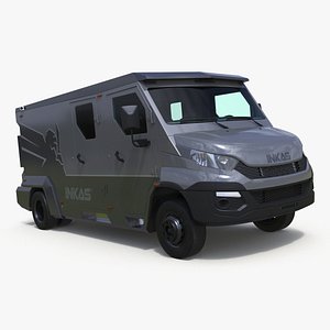 INKAS Armored Vehicle Simplified 3D model