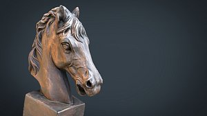 3D model horse bust