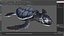 Baby Sea Turtle Black 3D model
