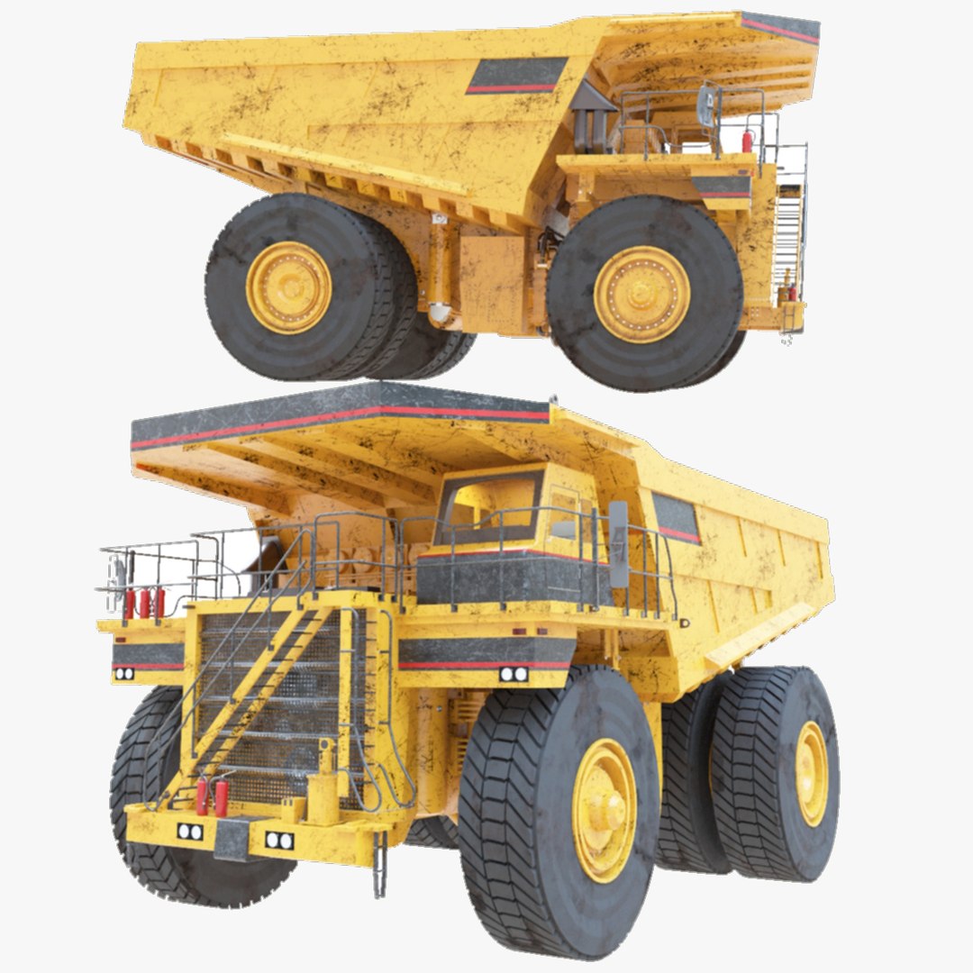 Dump Truck Ridded With Cabin Interior - Haul Mining Truck - Detailed 3D ...