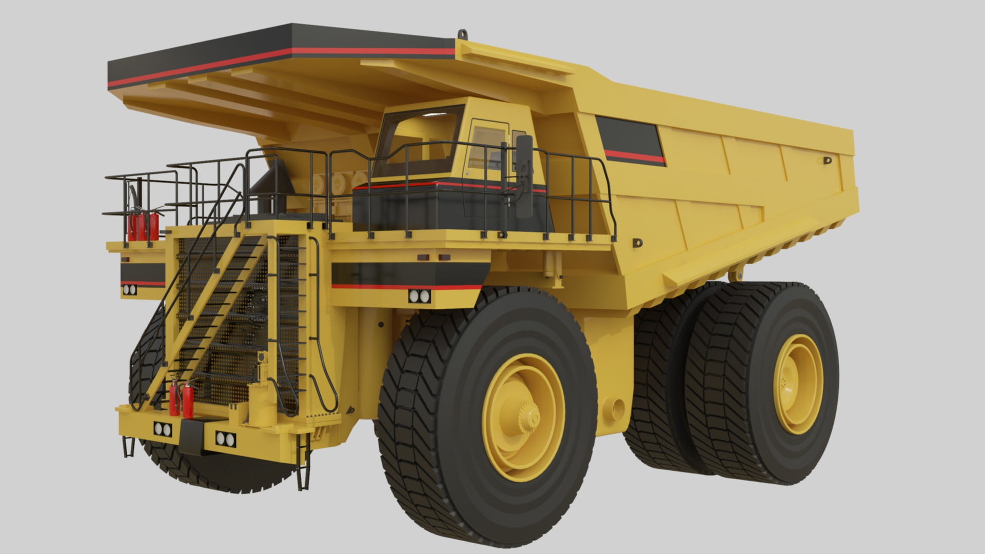 Dump Truck Ridded With Cabin Interior - Haul Mining Truck - Detailed 3D ...