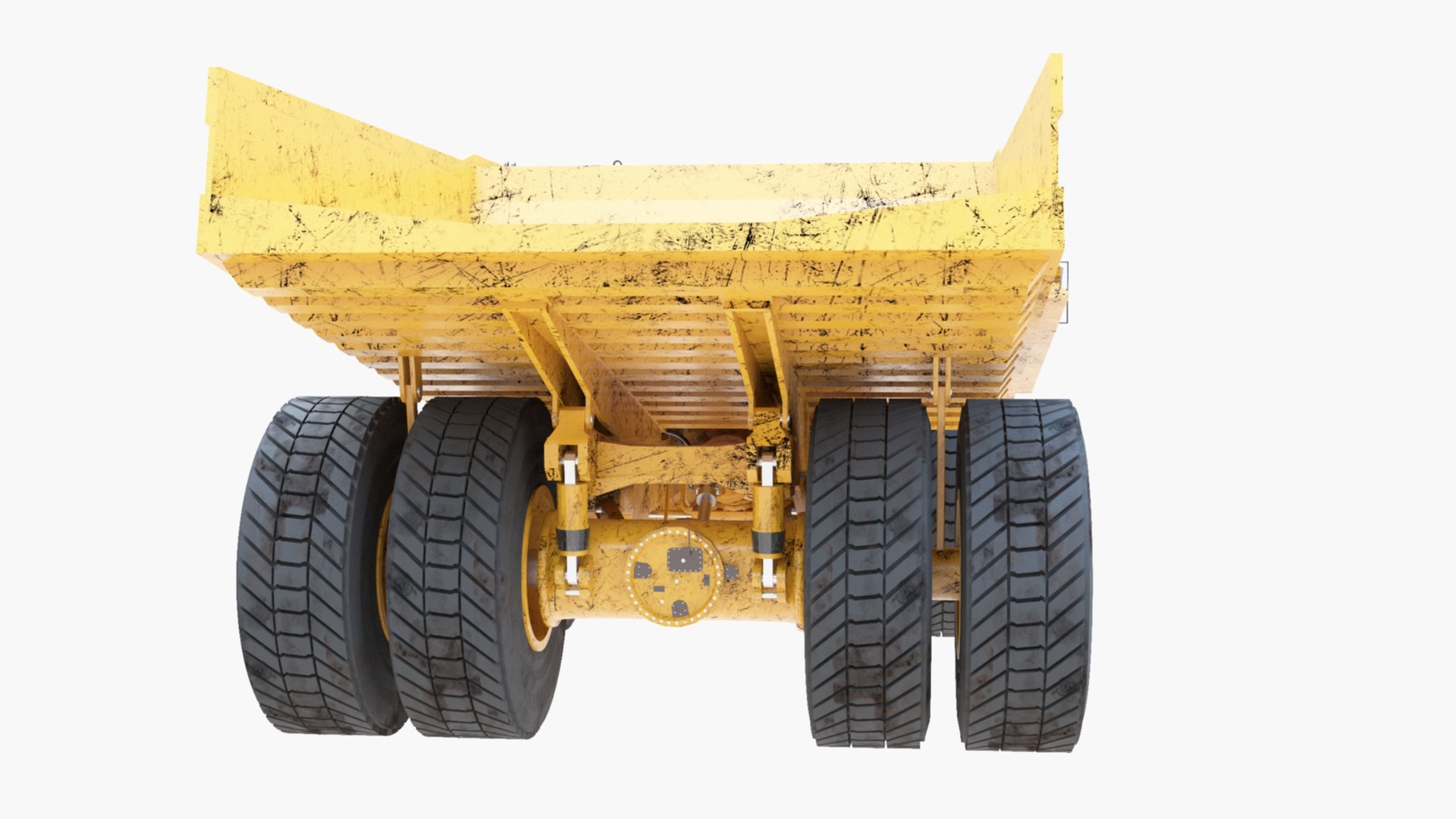 Dump Truck Ridded With Cabin Interior - Haul Mining Truck - Detailed 3D ...