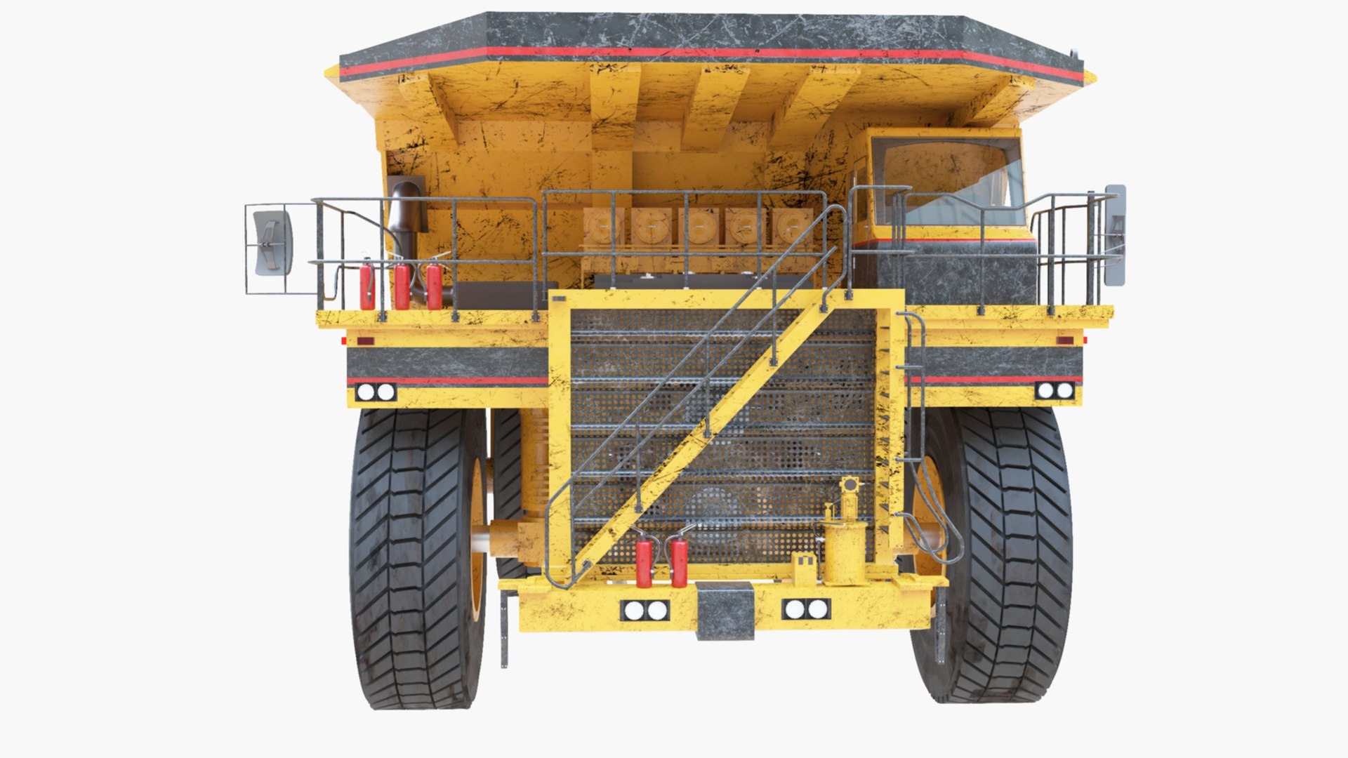 Dump Truck Ridded With Cabin Interior - Haul Mining Truck - Detailed 3D ...