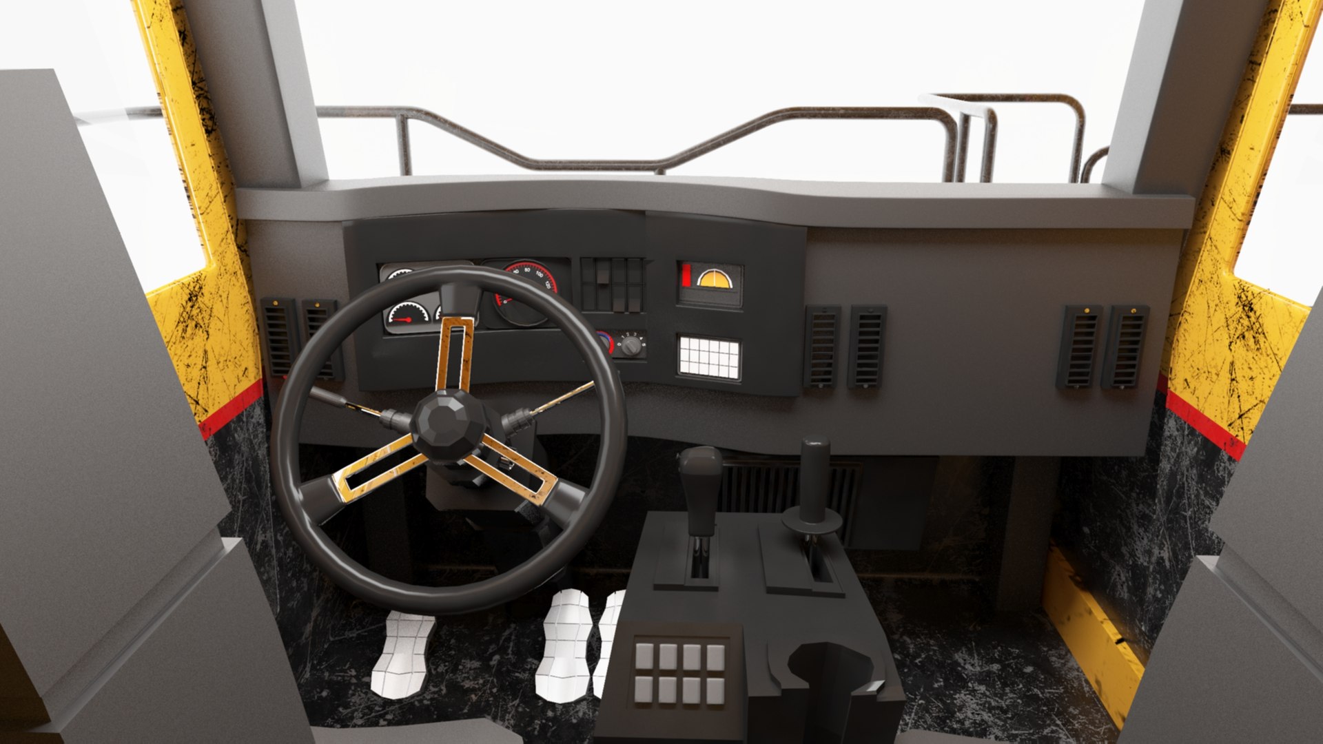 Dump Truck Ridded With Cabin Interior - Haul Mining Truck - Detailed 3D ...