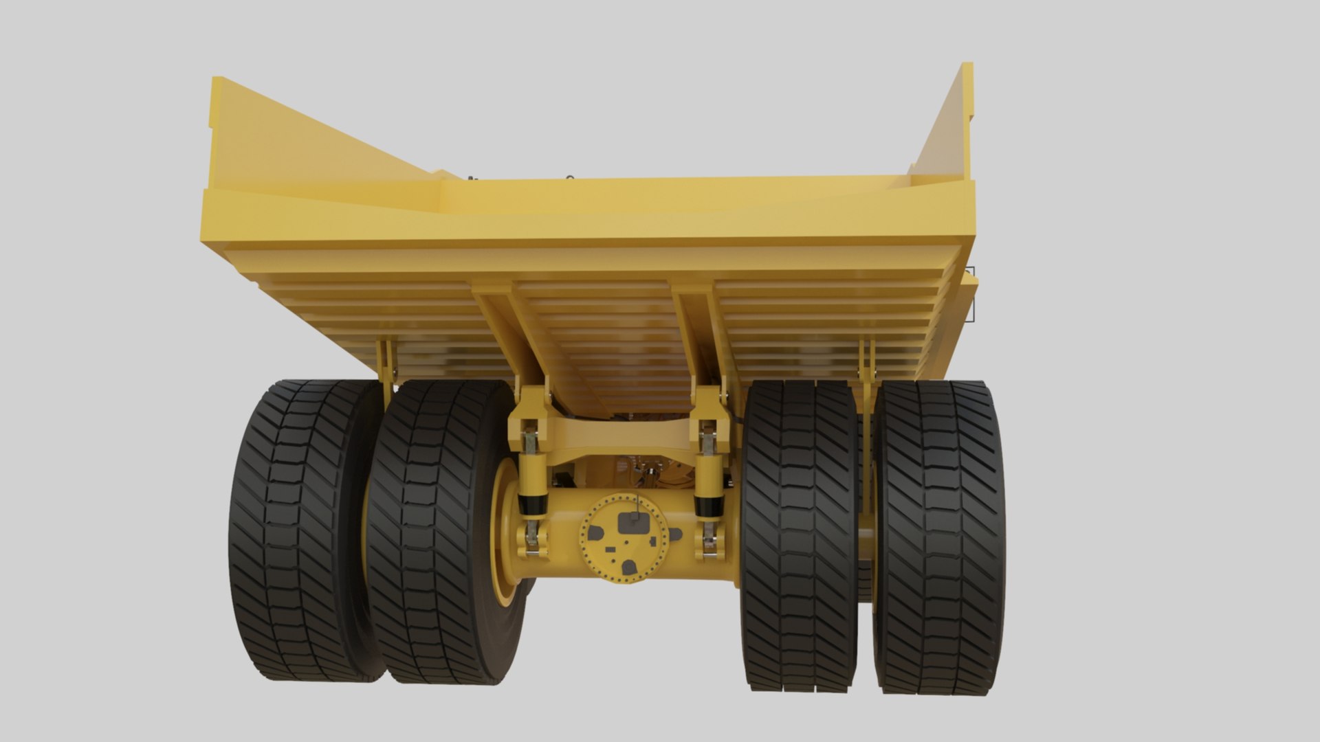 Dump Truck Ridded With Cabin Interior - Haul Mining Truck - Detailed 3D ...
