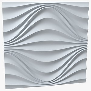 3D Wall Panel Circular Wave Ceramic