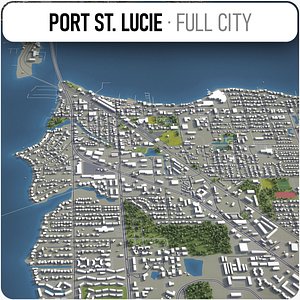 3D port st lucie surrounding model
