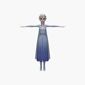 3D model Elsa Princess