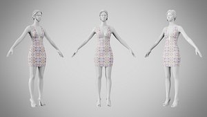 Dress 34 Pastel Organic Flow