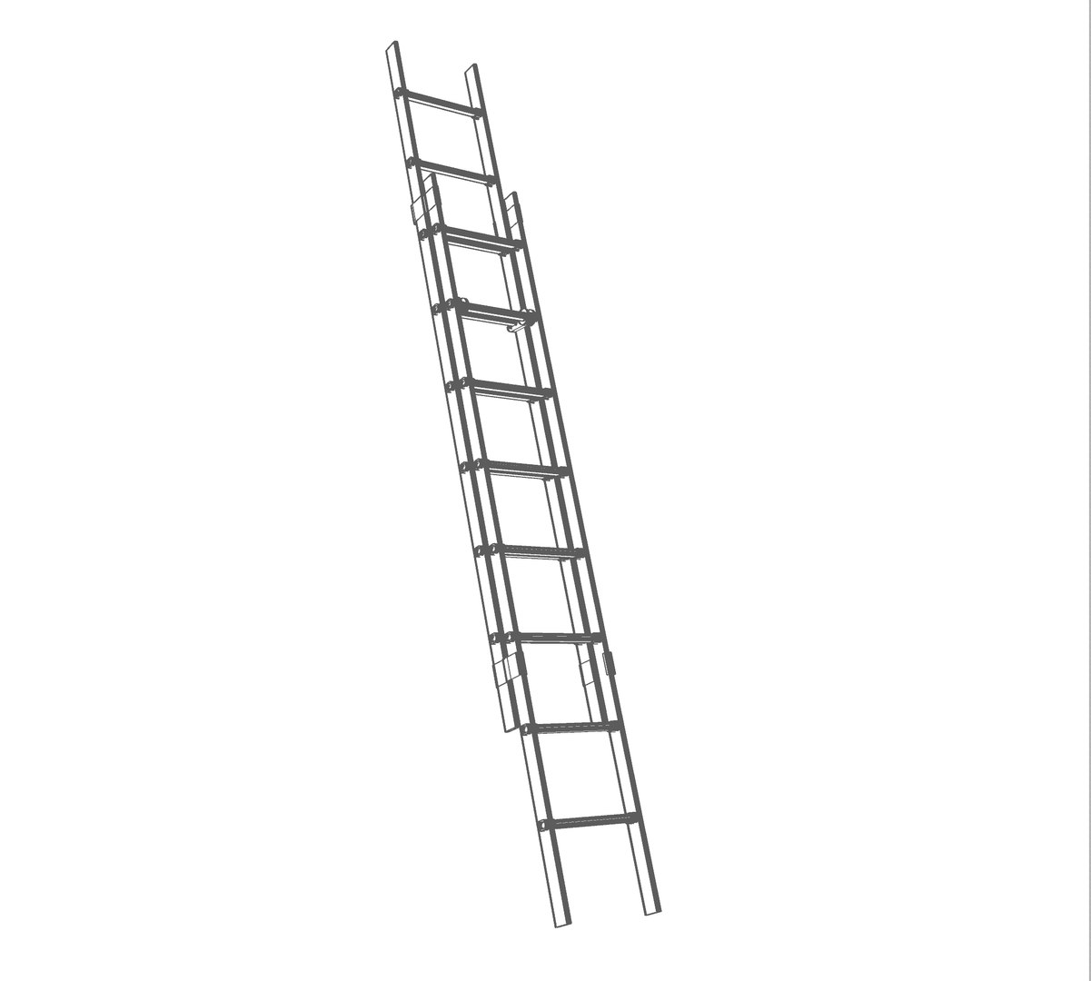 Extendable Work Ladder 3D Model - TurboSquid 2062080