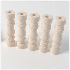 Railing pillar baluster 3d Model