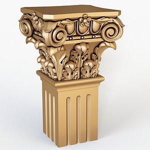 classical column 3D model
