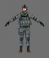 US Marine Soldier